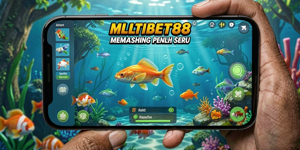 Tampilan gameplay seru di <strong>MULTIBET88</strong> dengan aksi menangkap ikan.
