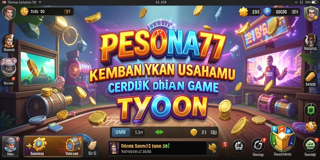 Screenshot gameplay PESONA77 menampilkan strategi bisnis yang menarik.