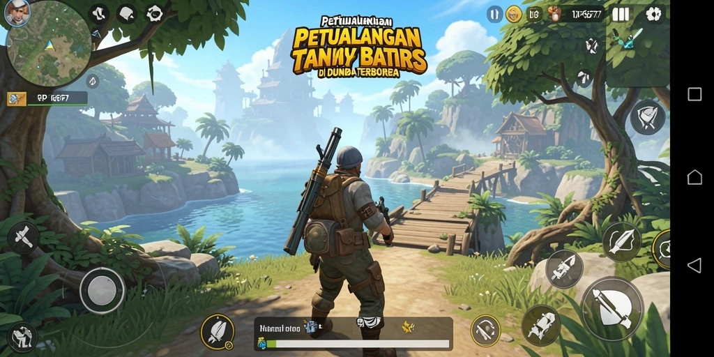 Tangkapan layar menampilkan petualangan seru di dunia terbuka RP6677.
