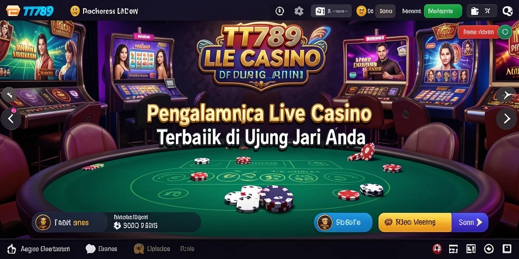 Tampilan gameplay Live Casino yang menarik di TT789.