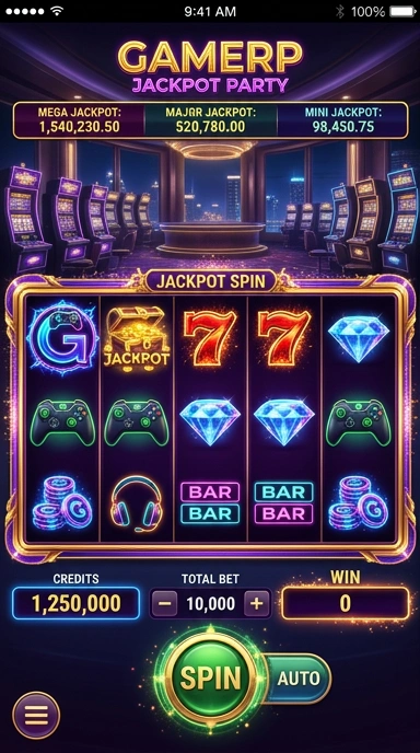 Proses unduh cepat di gamerp dengan antarmuka yang intuitif.